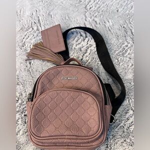 Steve Madden Mauve Textured Backpack